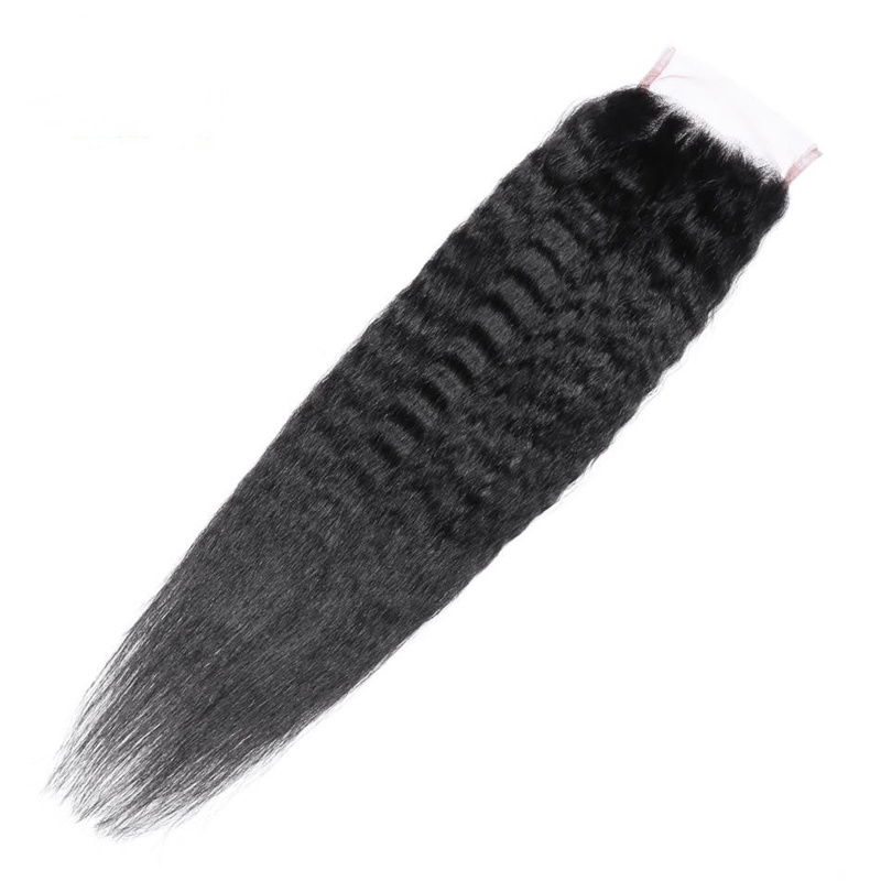 Virgin Hair Kinky Straight 4x4 5x5 6x6 7x7 Transparent Lace Closure